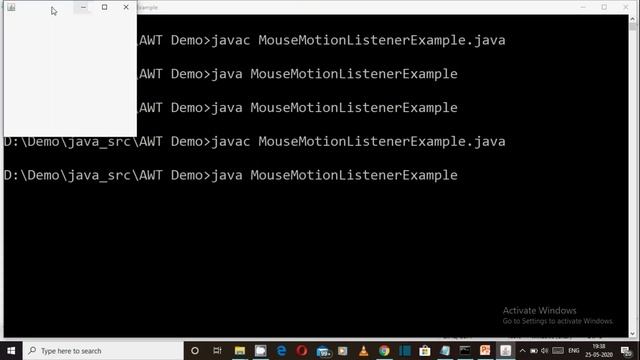 Event Handling MouseMotionListener Example Program in Java (हिंदी में) смотреть онлайн