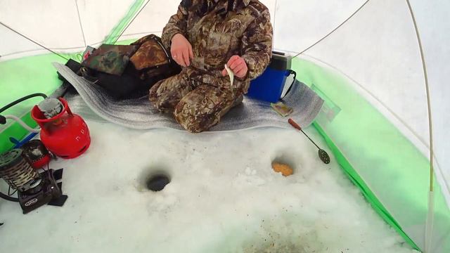 Рыбалка на прикормленном месте. The second day of fishing on the bait place. смотреть онлайн
