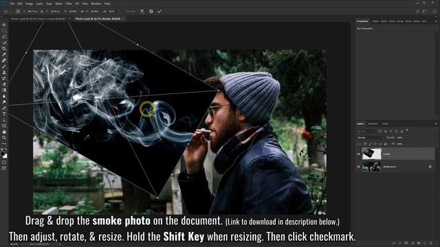 Colored Smoke Effect - Photoshop Tutorial смотреть онлайн
