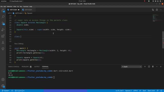 2.3) Dart OOP | Polymorphism, abstract, super | The Complete (FREE) Flutter Course смотреть онлайн