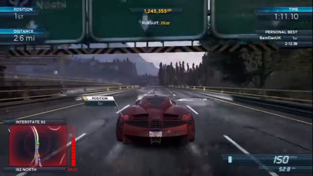 Need for Speed: Most Wanted - Pagani Huayra Gameplay "NFS01" смотреть онлайн