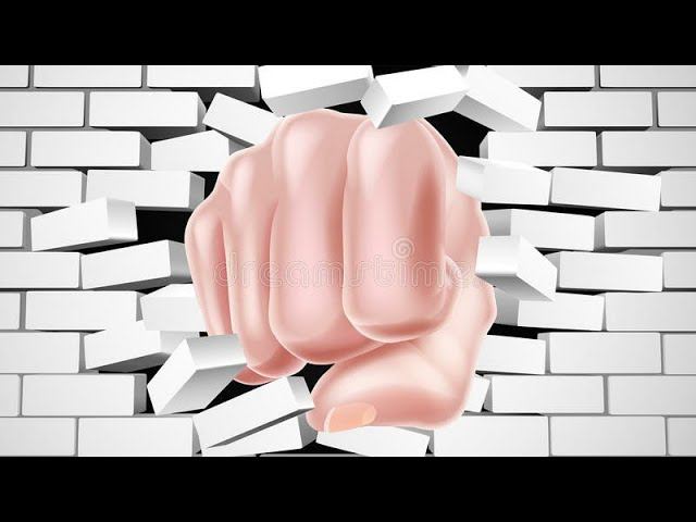 Как сломать стену мезинцем?! Смотреть до конца) смотреть онлайн