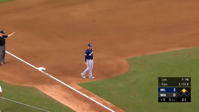 Grisham, Grandal lead Brewers past Marlins | Brewers-Marlins Game Highlights 9/9/19 смотреть онлайн