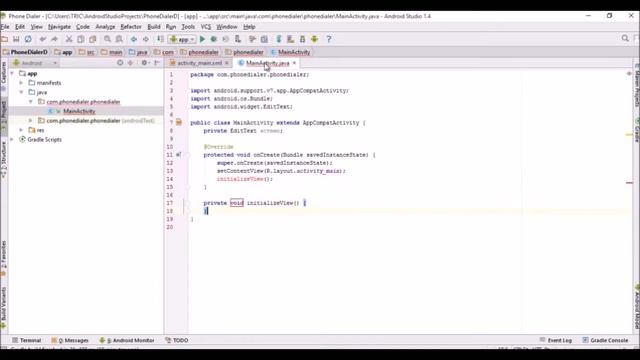 How to make phone call android application PART 1 смотреть онлайн