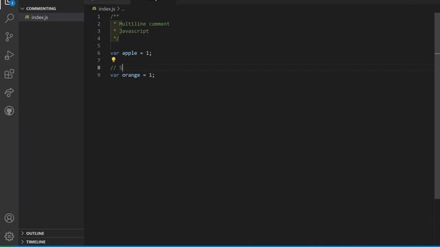 How to setup single line comments in JavaScript смотреть онлайн