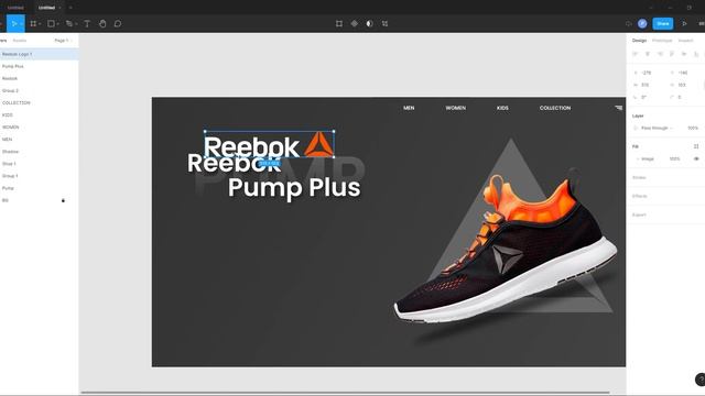 Reebok Shoe UI Design in Figma - Figma Tutorial in Hindi смотреть онлайн