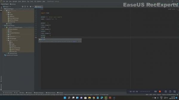 time.sleep() statements in python - Coding with chad