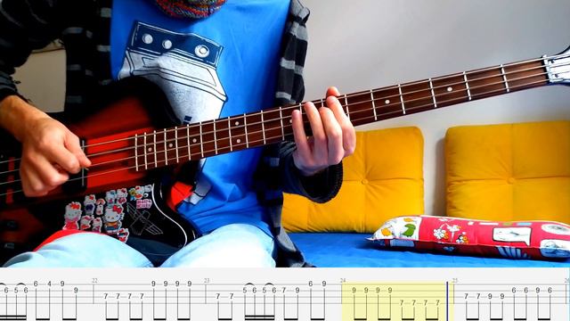 Ain't It A Shame – Nirvana – Bass cover with tabs (4k) смотреть онлайн