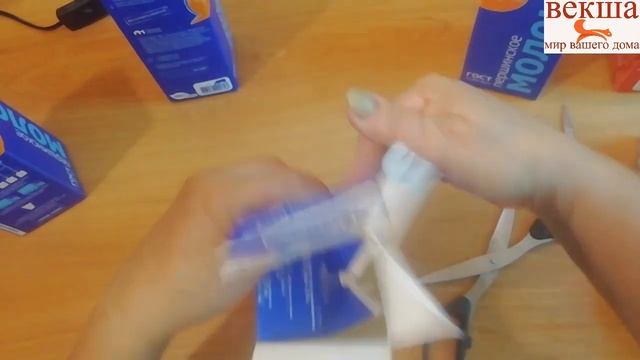 контейнеры для заморозки из молочных коробок