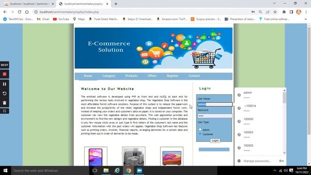 SENTIMENTAL ANALYSIS PROJECT in PHP смотреть онлайн