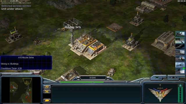 USA Paladin 1 vs 3 USA (MOD ELITE ARMY) C&C Generals Zero Hour смотреть онлайн