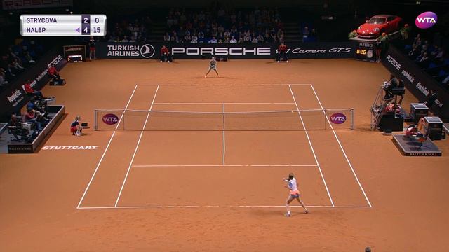 2017 Porsche Tennis Grand Prix Second Round | Simona Halep vs Barbora Strycova | WTA Highlights смотреть онлайн