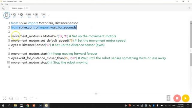 Lego Spike Prime - Distance Sensor Using Python Code Tutorial смотреть онлайн