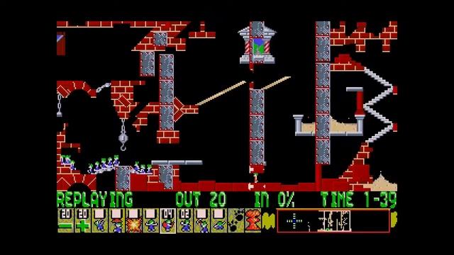 Lemmings custom - "The Chinese Run" by Dodochacalo ( Lemmix version ) смотреть онлайн