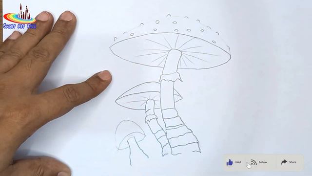How to draw Mushroom || ব্যাঙের ছাতা বা মাশরুম কিভাবে আঁকা যায় || मशरूम कैसे बनाएं || смотреть онлайн