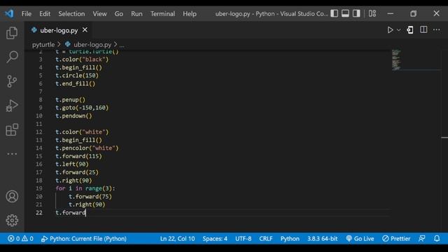UBER Logo Drawing Using Python Turtle | Python Turtle Graphics | Python Animations | @Uber смотреть онлайн