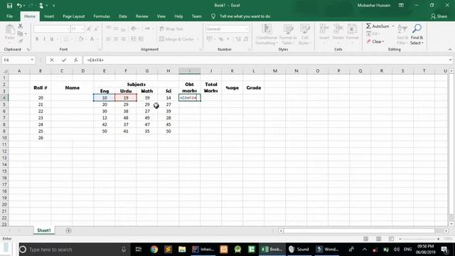 How to use MS Excel - Excel Basics Tutorial - Urdu / Hindi смотреть онлайн