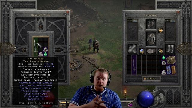D2R Unique Items - Shadowfang (Two-Handed Sword) смотреть онлайн