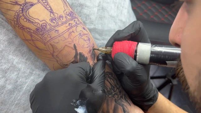 Realistic Skull Tattoo Time Lapse смотреть онлайн