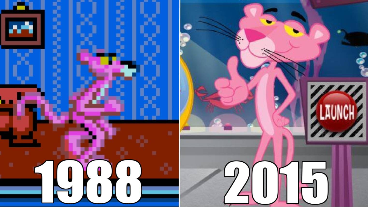 Эволюция серии игр Розовая Пантера [1988-2015] смотреть онлайн