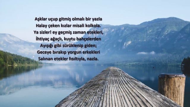 Olvido Şiiri Ahmet Muhip Dıranas Mehmet Bayraktar