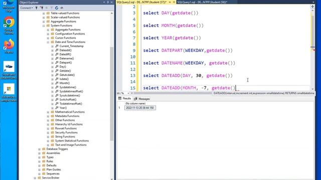 036 Date Functions смотреть онлайн