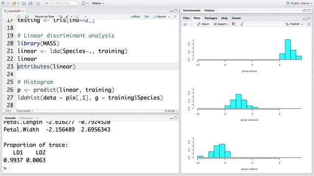 Linear Discriminant Analysis in R | Example with Classification Model & Bi-Plot interpretation смотреть онлайн