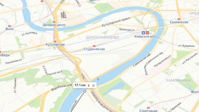 Карта туристического маршрута по Москве. смотреть онлайн