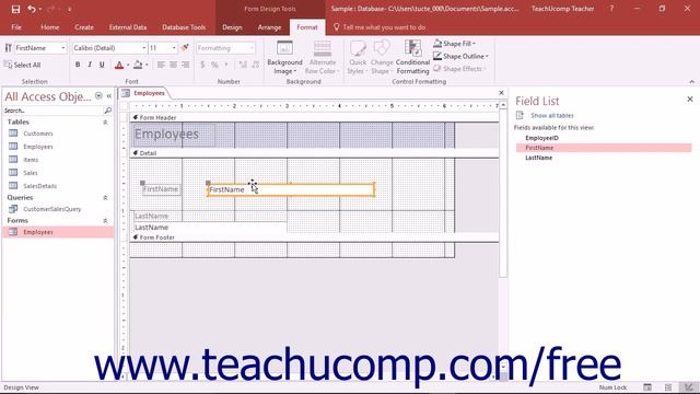 Access 2016 Tutorial Moving and Resizing Controls Microsoft Training смотреть онлайн