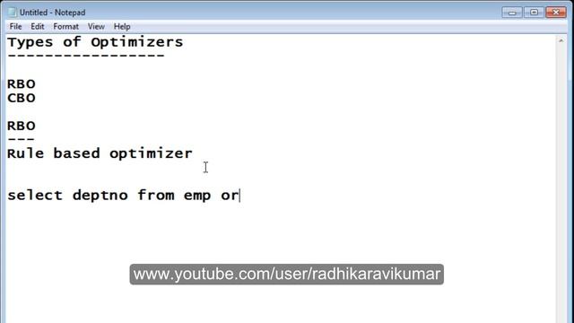SQL: Optimizer- RBO/CBO (Part-1) смотреть онлайн