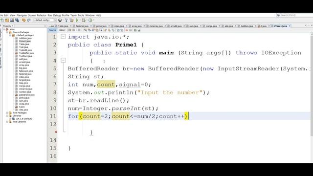 Prime number using BufferedReader in Java || Hindi Tutorial смотреть онлайн