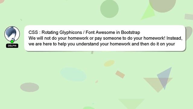 CSS : Rotating Glyphicons / Font Awesome in Bootstrap смотреть онлайн