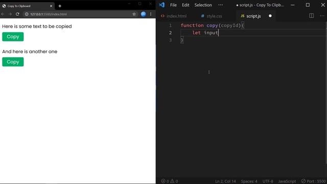 Javascript Copy To Clipboard | No Plugin | With Source Code смотреть онлайн
