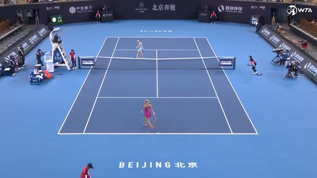 Mirra Andreeva Vs. Elena Rybakina | 2023 Beijing Round Of 16 | WTA Match Highlights