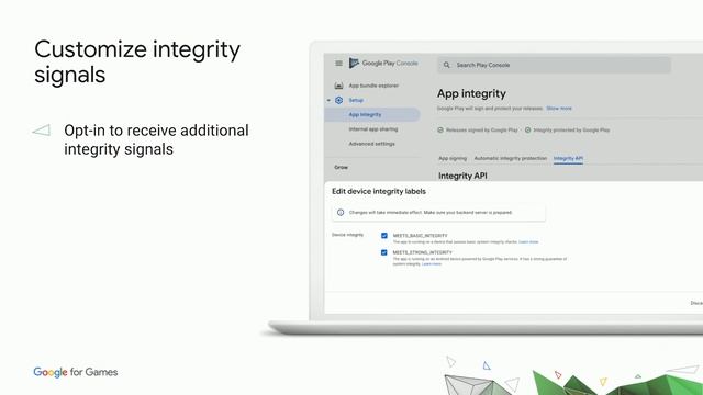 Improve your game's security with the Play Integrity API смотреть онлайн