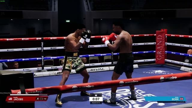 Undisputed(онлайн бой)DANIEL JACOBS vs NIGEL BENN(первый раунд был разминочный ) смотреть онлайн