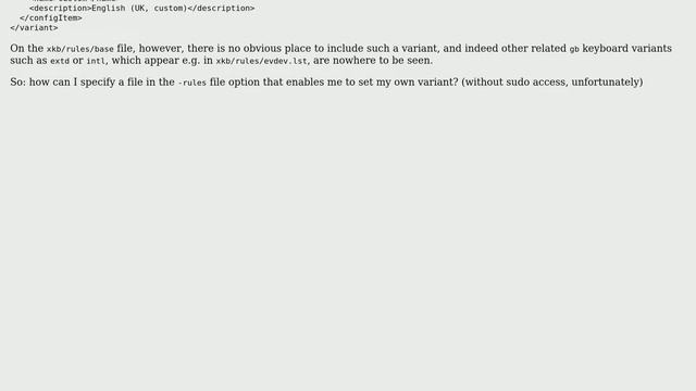 What File Is The Setxkbmap Option -rules Meant To Take, And How Can I Add Keyboard Variants To...