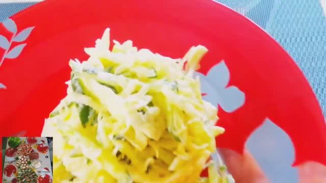 Салат с оригинальной заправкой, которая удачно дополняет вкус/Изюминкой салата является заправка. смотреть онлайн