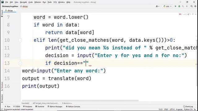 How to make a dictionary in Python | Python project for beginners | Part 02 смотреть онлайн