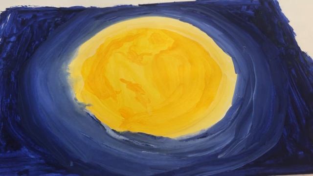 Как рисовать ночь. Как рисовать луну и звезды. Рисовать небо красками. Стикботы Сашка и Пашка! смотреть онлайн