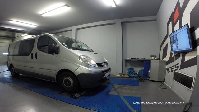 Renault Trafic 2.0 DCI 115cv Reprogrammation Moteur @ 144cv Digiservices Paris 77 Dyno смотреть онлайн