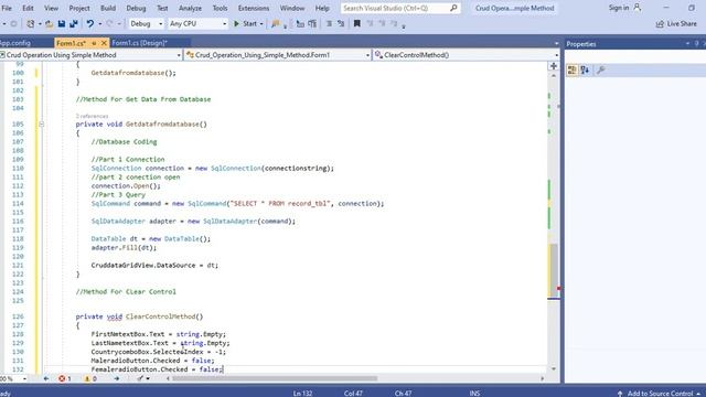 How to Improve Code and Make Connection String Global in C# Window From in Urdu/Hindi смотреть онлайн