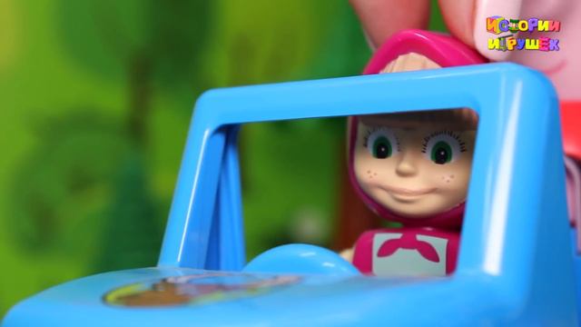 Видео для детей с игрушками Знакомство Маши и Пеппи. Лучшие детские игрушечные мультфильмы смотреть смотреть онлайн