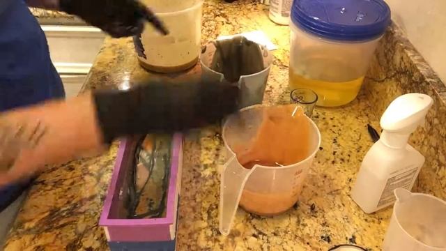 SPEED VERSION: Making & Cutting Java Lava Cold Process Soap | Vegan Handmade | Sunrise Soapworks | смотреть онлайн