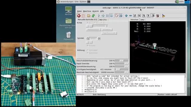 #25 LinuxCNC & Mesa 7i76e + iHSV57 JMC Servo смотреть онлайн