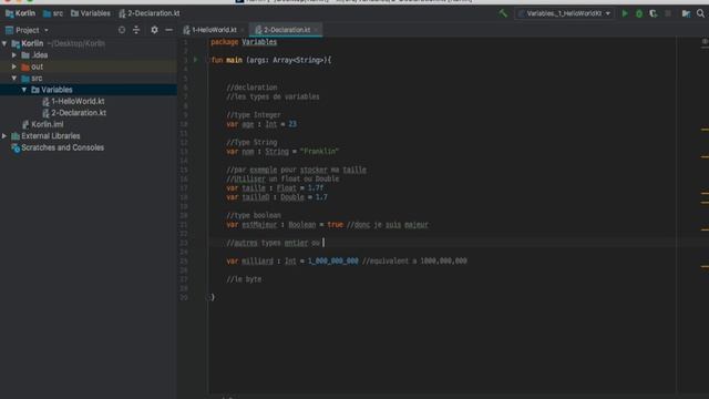 Kotlin Approfondi pour les Devs Android(04): Les variables - déclaration смотреть онлайн