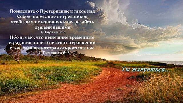 Ты жалуешься..