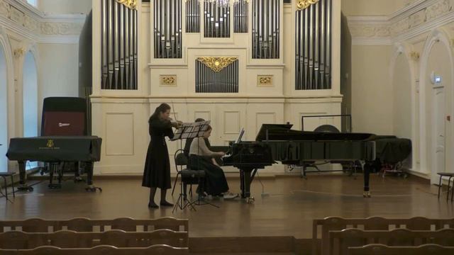Стравинский - Концертный дуэт для скрипки и фортепиано Op.54, II.Églogue