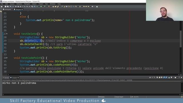 Java Object Oriented - La classe String builder - Lezione 37 смотреть онлайн