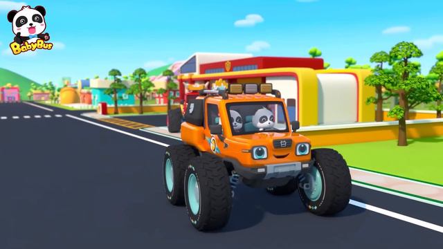 Let's Repair Fire Truck, Police Car and Ambulance | Monster Truck | Kids Song | BabyBus смотреть онлайн
